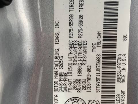 TOYOTA TUNDRA 5.7 АКПП 2018
