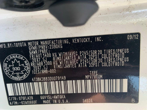 TOYOTA VENZA V6 3.5 АКПП 2012